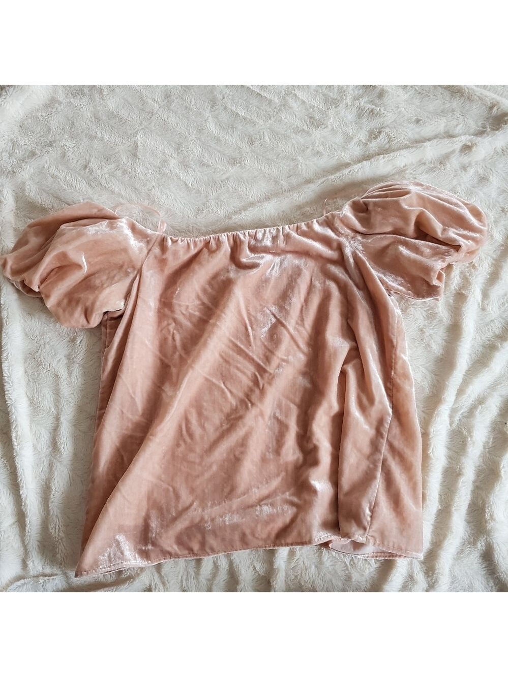 WAYF Crushed Velvet Lindon Top - Picture 4 of 5